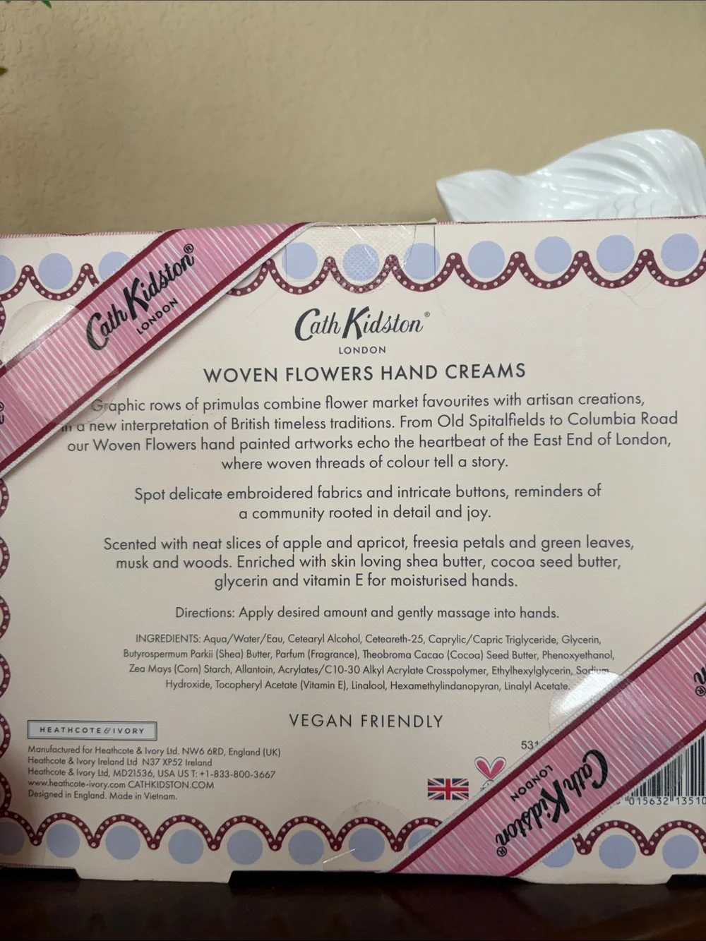 Cath Kidston Floral Hand Cream Trio Gift Set in Pink, Green, Cream
